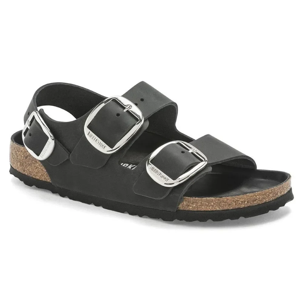 NEW Birkenstock Men’s/Women’s Milano Big Buckle Sandal Black Size11/L 9/M Summer